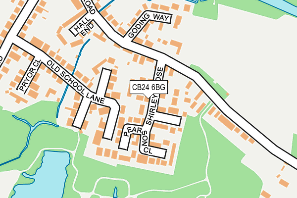 CB24 6BG map - OS OpenMap – Local (Ordnance Survey)