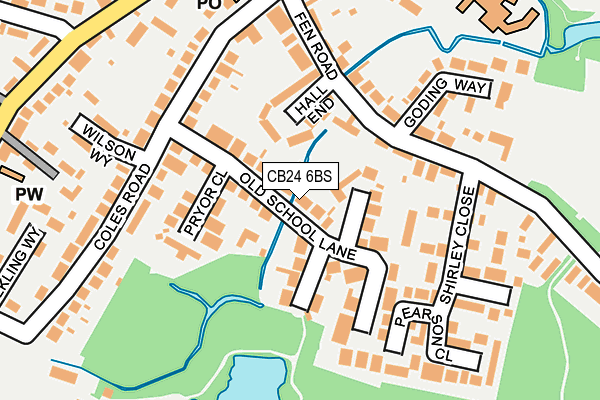 CB24 6BS map - OS OpenMap – Local (Ordnance Survey)
