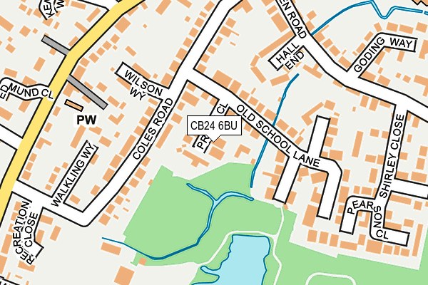 CB24 6BU map - OS OpenMap – Local (Ordnance Survey)