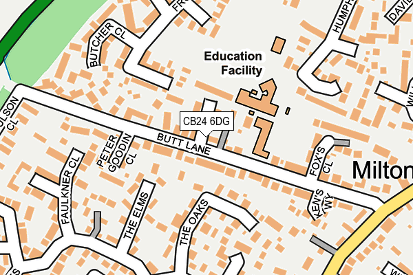 CB24 6DG map - OS OpenMap – Local (Ordnance Survey)