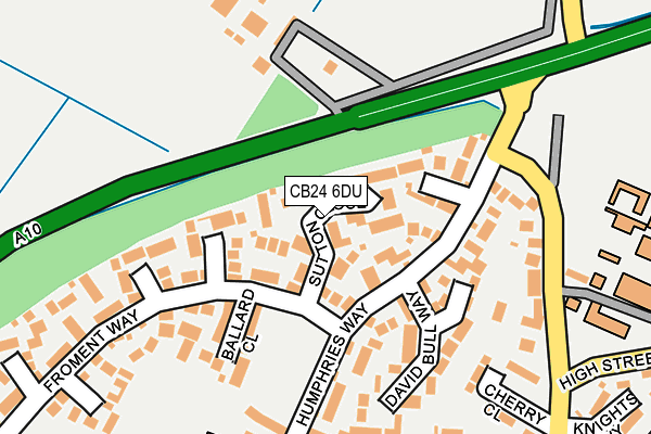 CB24 6DU map - OS OpenMap – Local (Ordnance Survey)