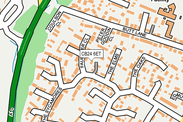 CB24 6ET map - OS OpenMap – Local (Ordnance Survey)