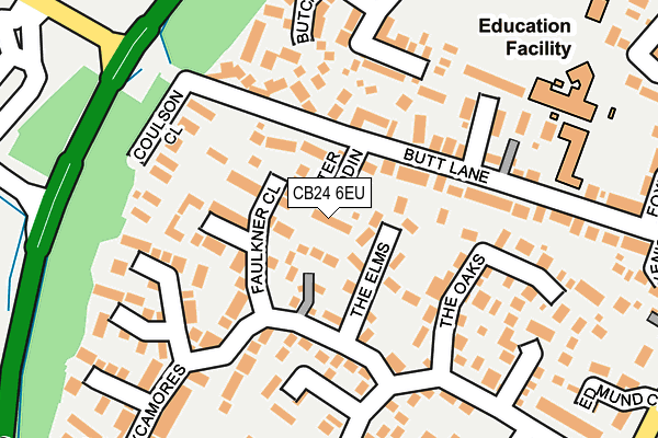 CB24 6EU map - OS OpenMap – Local (Ordnance Survey)
