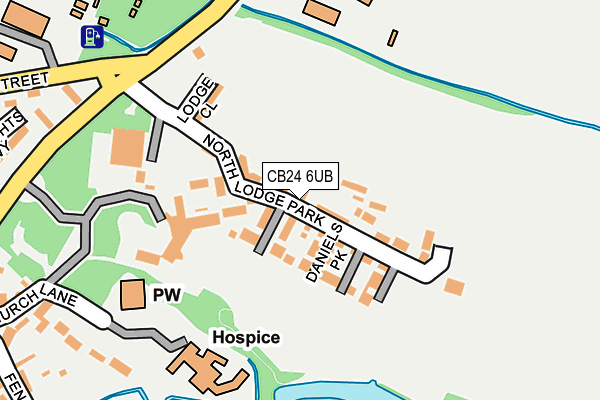 CB24 6UB map - OS OpenMap – Local (Ordnance Survey)