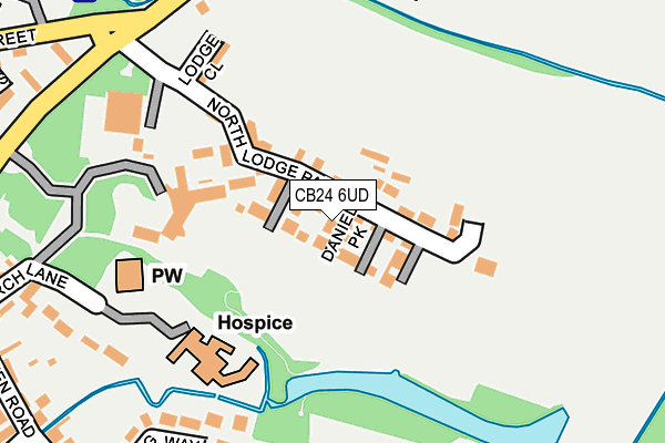 CB24 6UD map - OS OpenMap – Local (Ordnance Survey)