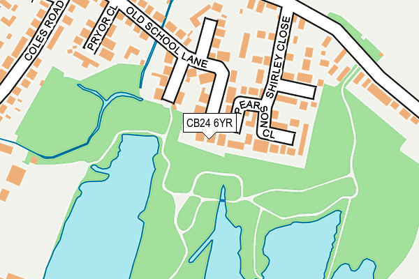 CB24 6YR map - OS OpenMap – Local (Ordnance Survey)