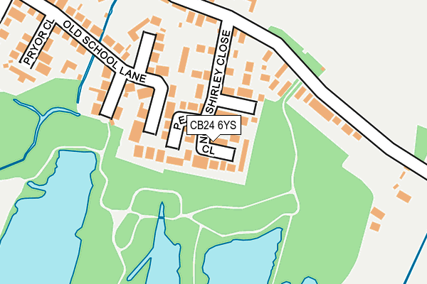 CB24 6YS map - OS OpenMap – Local (Ordnance Survey)
