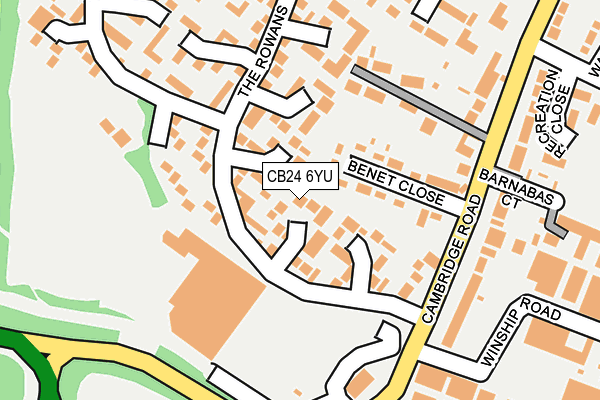 CB24 6YU map - OS OpenMap – Local (Ordnance Survey)