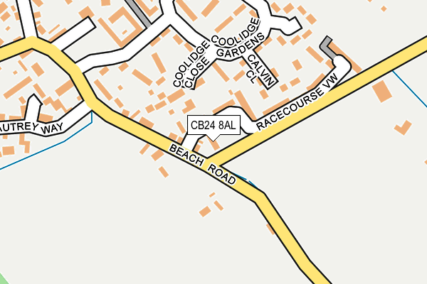 CB24 8AL map - OS OpenMap – Local (Ordnance Survey)
