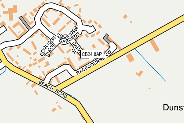 CB24 8AP map - OS OpenMap – Local (Ordnance Survey)