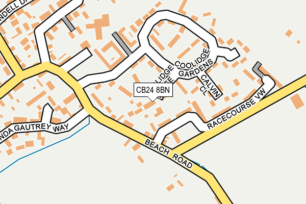 CB24 8BN map - OS OpenMap – Local (Ordnance Survey)