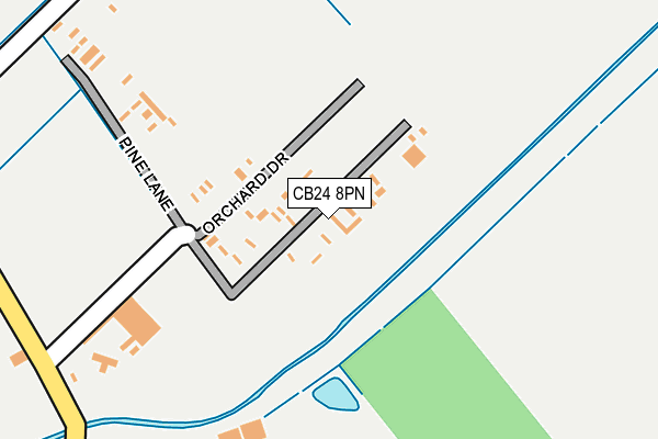 CB24 8PN map - OS OpenMap – Local (Ordnance Survey)