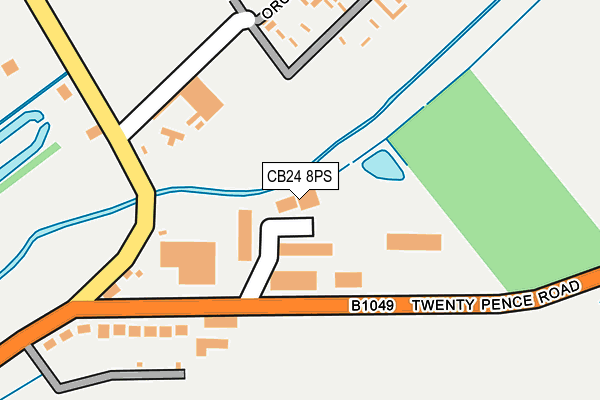 CB24 8PS map - OS OpenMap – Local (Ordnance Survey)