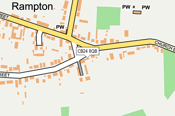 CB24 8QB map - OS OpenMap – Local (Ordnance Survey)