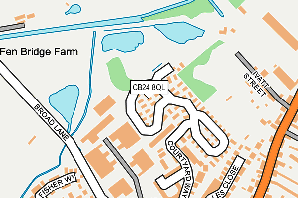 CB24 8QL map - OS OpenMap – Local (Ordnance Survey)