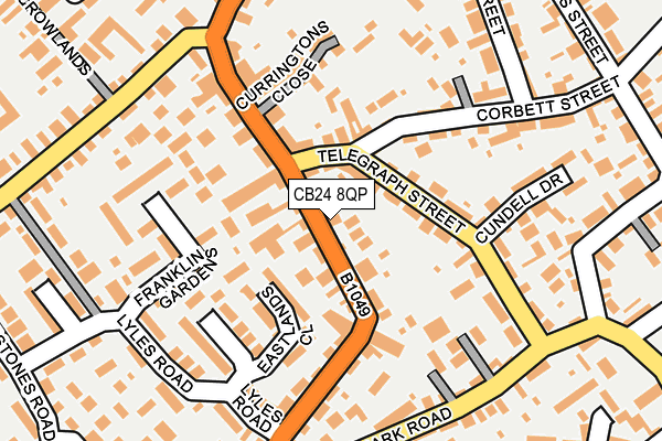 CB24 8QP map - OS OpenMap – Local (Ordnance Survey)
