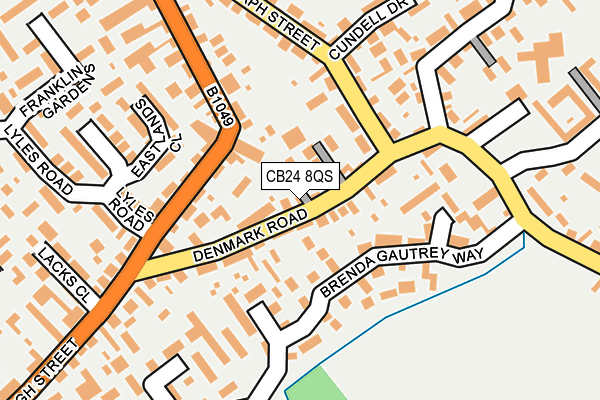 CB24 8QS map - OS OpenMap – Local (Ordnance Survey)