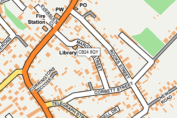 CB24 8QY map - OS OpenMap – Local (Ordnance Survey)