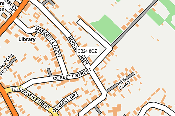 CB24 8QZ map - OS OpenMap – Local (Ordnance Survey)