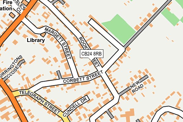 CB24 8RB map - OS OpenMap – Local (Ordnance Survey)
