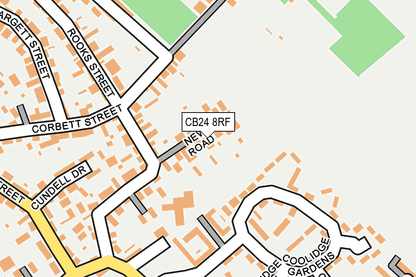 CB24 8RF map - OS OpenMap – Local (Ordnance Survey)