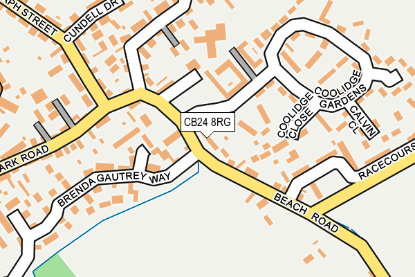 CB24 8RG map - OS OpenMap – Local (Ordnance Survey)