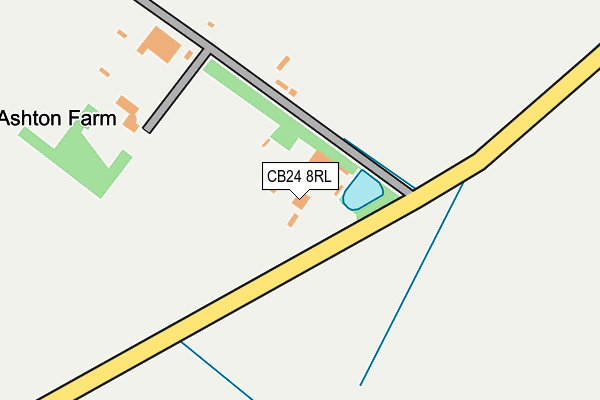 CB24 8RL map - OS OpenMap – Local (Ordnance Survey)