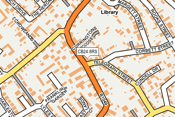 CB24 8RS map - OS OpenMap – Local (Ordnance Survey)