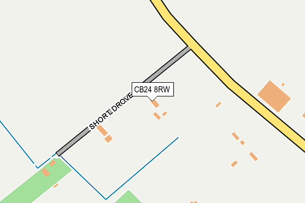 CB24 8RW map - OS OpenMap – Local (Ordnance Survey)