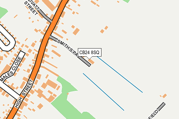 CB24 8SQ map - OS OpenMap – Local (Ordnance Survey)