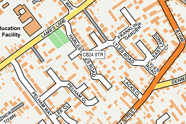 CB24 8TR map - OS OpenMap – Local (Ordnance Survey)