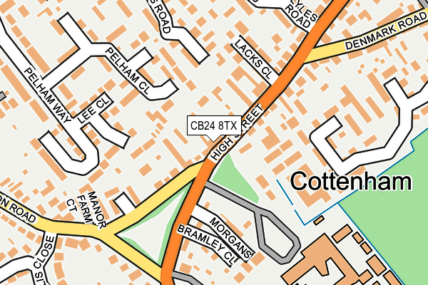 Map of 327 HIGH STREET COTTENHAM LIMITED at local scale