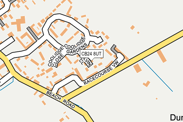 CB24 8UT map - OS OpenMap – Local (Ordnance Survey)