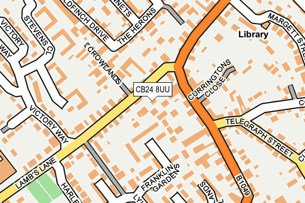 CB24 8UU map - OS OpenMap – Local (Ordnance Survey)