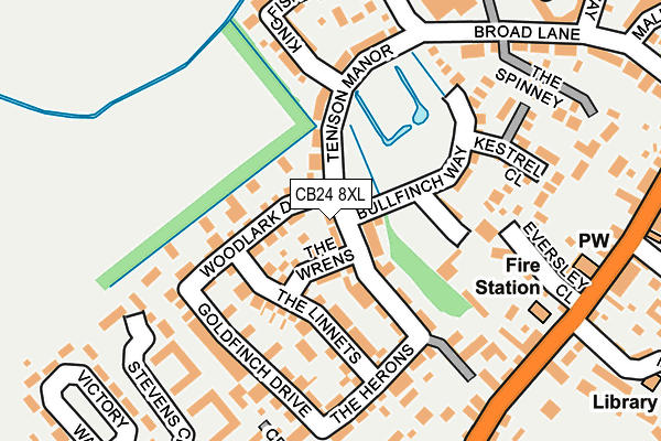 CB24 8XL map - OS OpenMap – Local (Ordnance Survey)