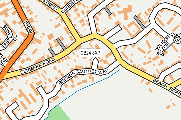 CB24 8XP map - OS OpenMap – Local (Ordnance Survey)