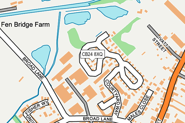 CB24 8XQ map - OS OpenMap – Local (Ordnance Survey)