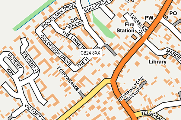 CB24 8XX map - OS OpenMap – Local (Ordnance Survey)