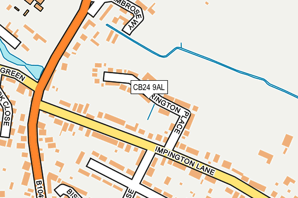 CB24 9AL map - OS OpenMap – Local (Ordnance Survey)