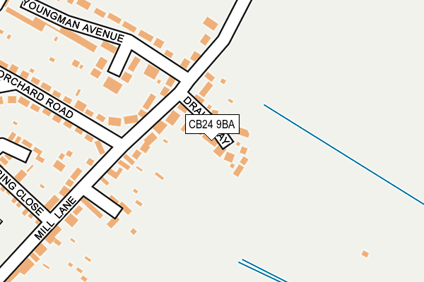 CB24 9BA map - OS OpenMap – Local (Ordnance Survey)