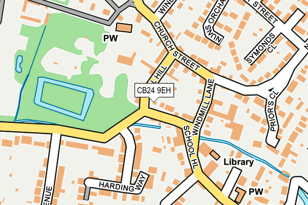 CB24 9EH map - OS OpenMap – Local (Ordnance Survey)