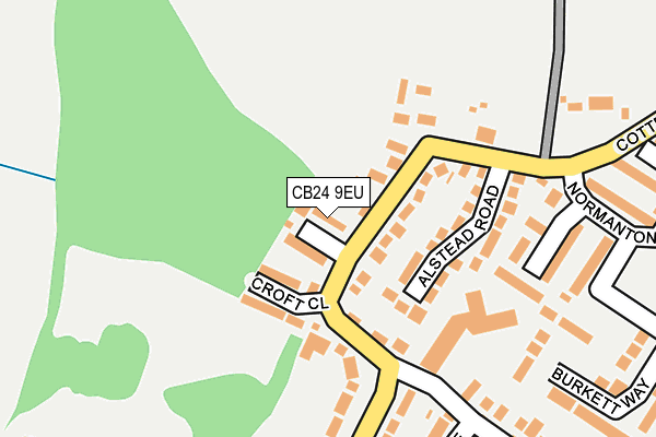 CB24 9EU map - OS OpenMap – Local (Ordnance Survey)