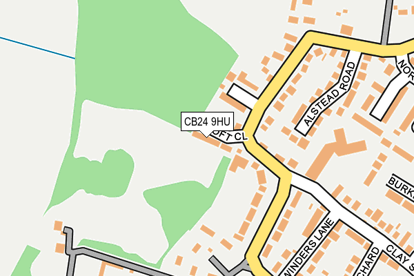 CB24 9HU map - OS OpenMap – Local (Ordnance Survey)