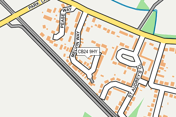 CB24 9HY map - OS OpenMap – Local (Ordnance Survey)