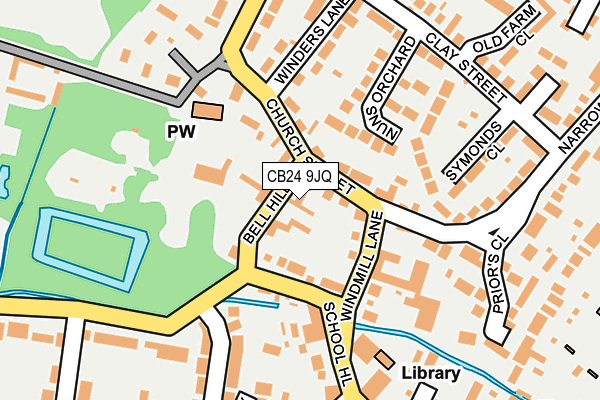 CB24 9JQ map - OS OpenMap – Local (Ordnance Survey)