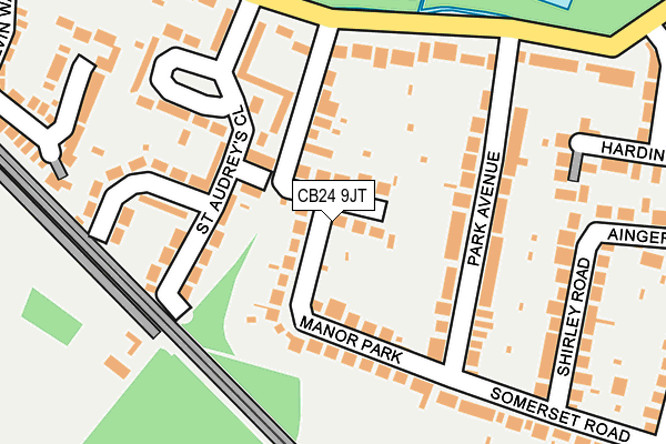CB24 9JT map - OS OpenMap – Local (Ordnance Survey)
