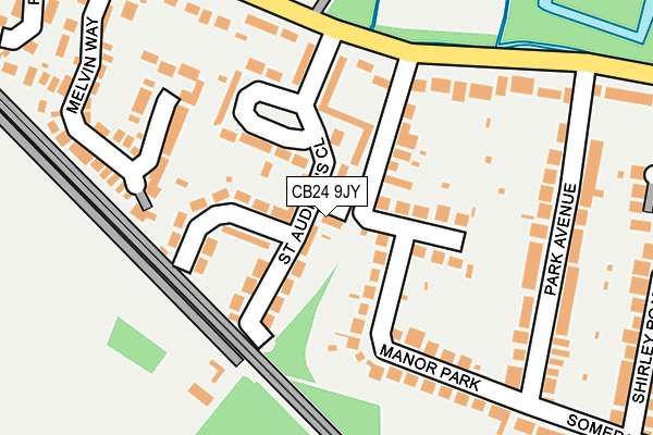CB24 9JY map - OS OpenMap – Local (Ordnance Survey)