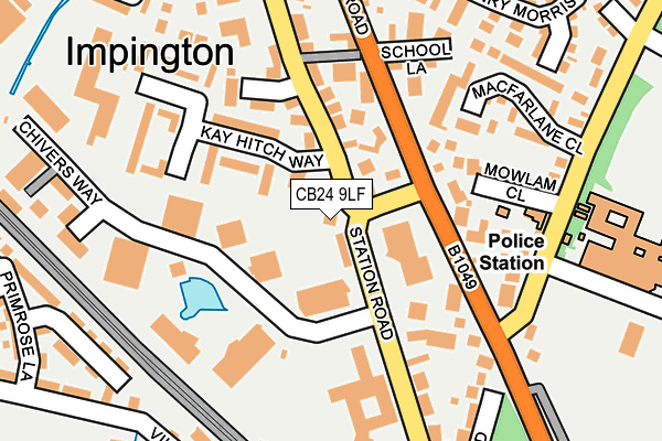 CB24 9LF map - OS OpenMap – Local (Ordnance Survey)