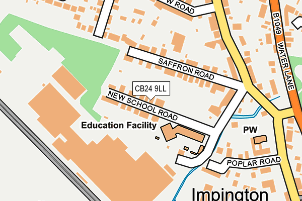 CB24 9LL map - OS OpenMap – Local (Ordnance Survey)