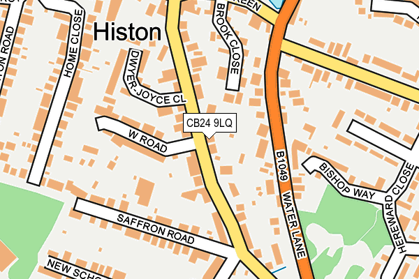 CB24 9LQ map - OS OpenMap – Local (Ordnance Survey)